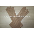 ladies winter knitted long cashmere gloves mittens